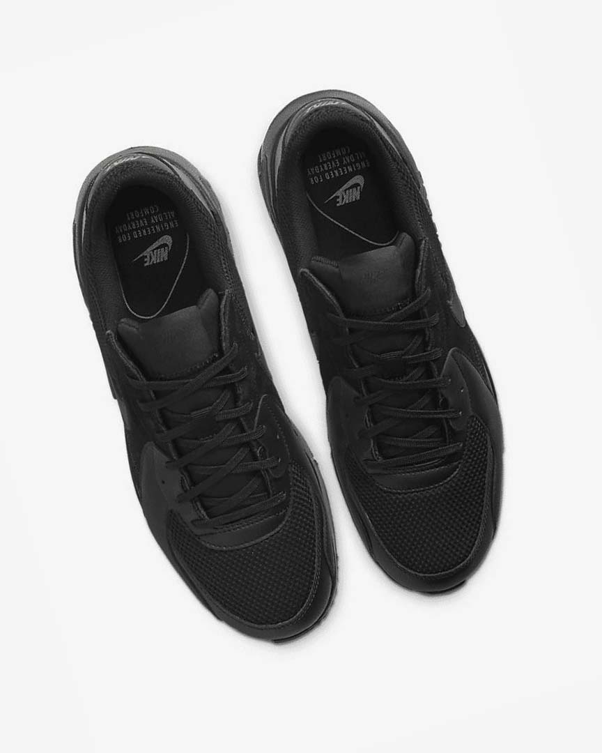 Black / Dark Grey / Black Nike Air Max Excee Men's Sneakers | CA_5418