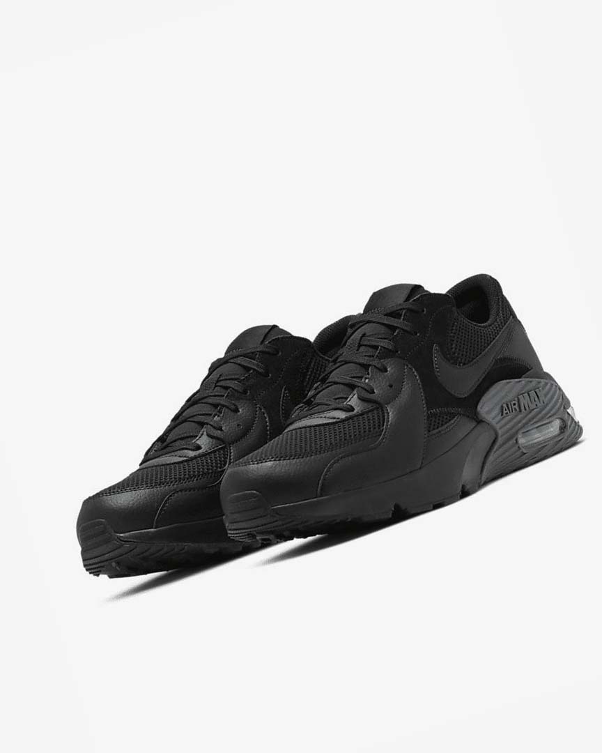 Black / Dark Grey / Black Nike Air Max Excee Men's Sneakers | CA_5418