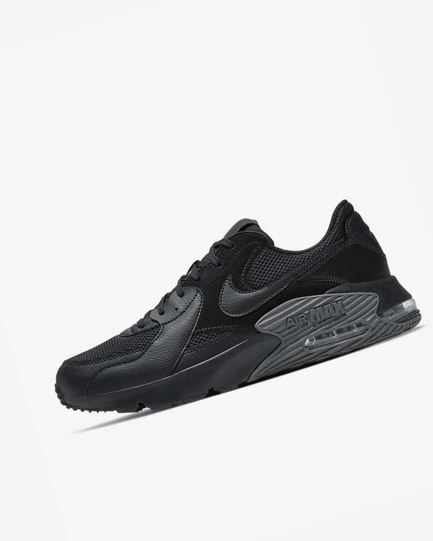Black / Dark Grey / Black Nike Air Max Excee Men\'s Sneakers | CA_5418