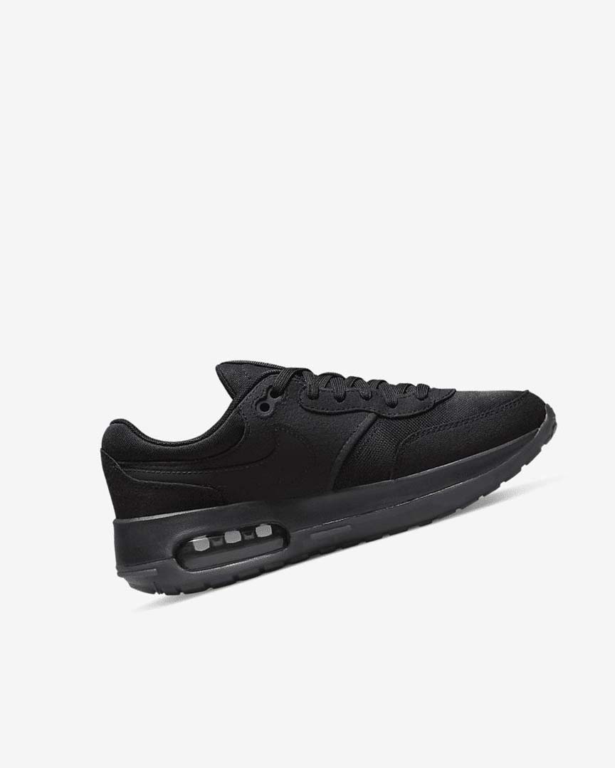 Black / Dark Grey / Black Nike Air Max Motif Boys' Shoes | CA_2218