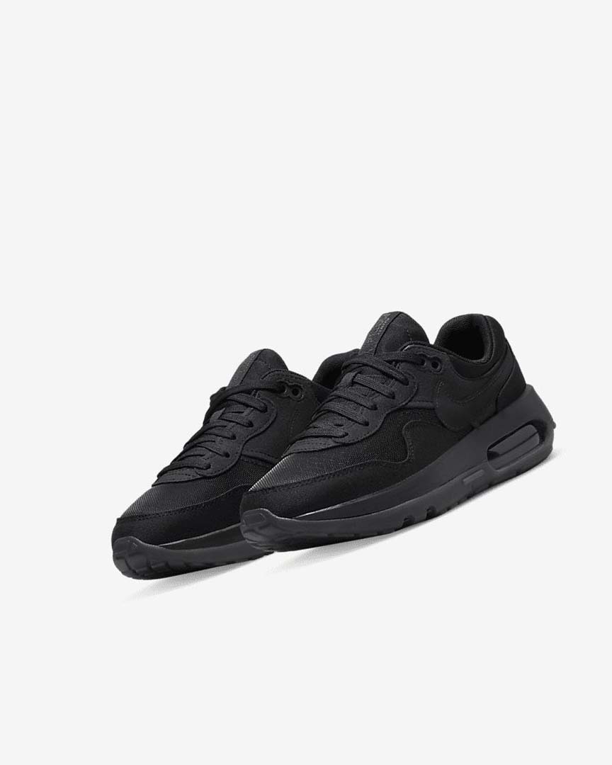 Black / Dark Grey / Black Nike Air Max Motif Boys' Shoes | CA_2218