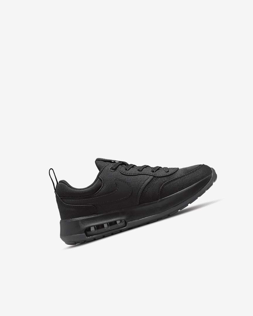 Black / Dark Grey / Black Nike Air Max Motif Girls' Shoes | CA_2372