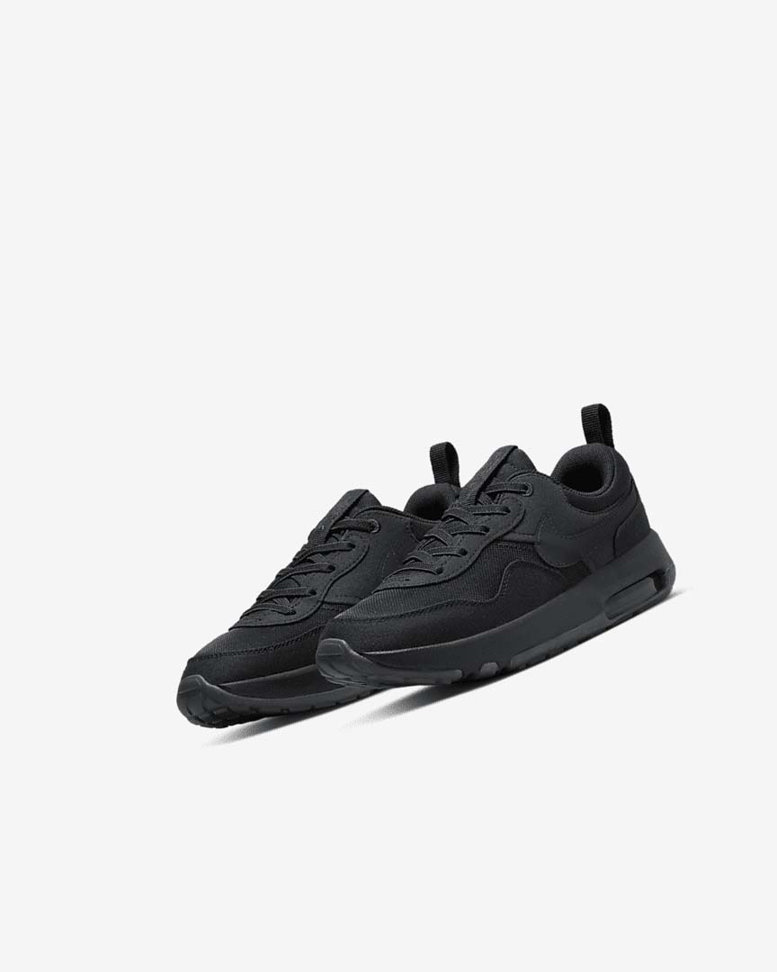 Black / Dark Grey / Black Nike Air Max Motif Girls' Shoes | CA_2372
