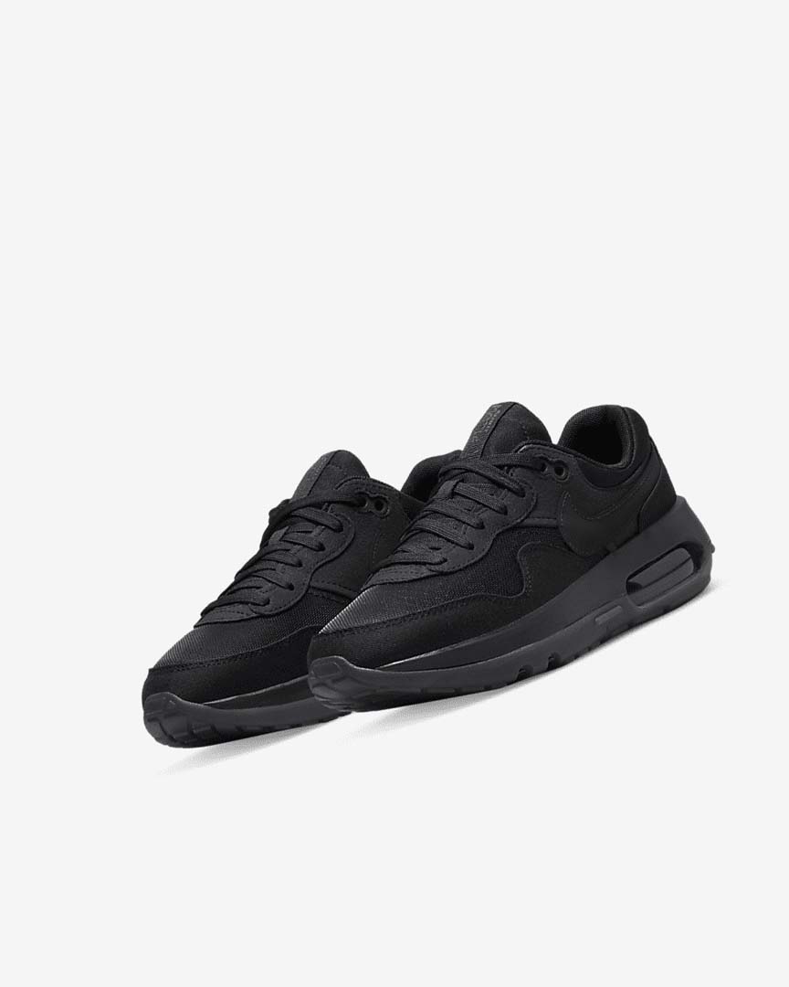 Black / Dark Grey / Black Nike Air Max Motif Girls' Shoes | CA_2600