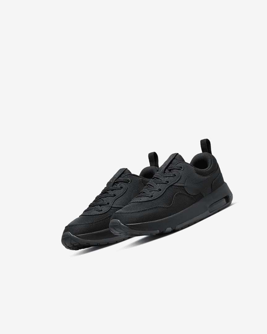 Black / Dark Grey / Black Nike Air Max Motif Boys' Shoes | CA_5556