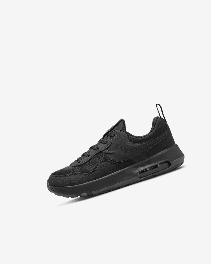 Black / Dark Grey / Black Nike Air Max Motif Boys\' Shoes | CA_5556