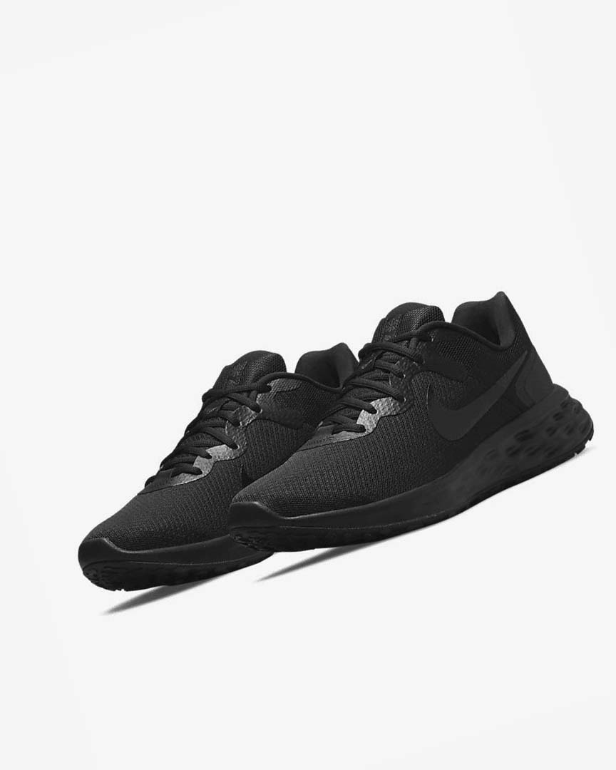Black / Dark Grey / Black Nike Revolution 6 Next Nature Men's Running Shoes | CA_2539