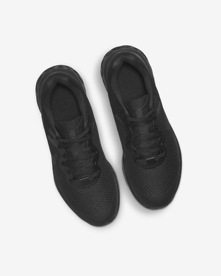 Black / Dark Grey / Black Nike Revolution 6 Boys' Running Shoes | CA_3129