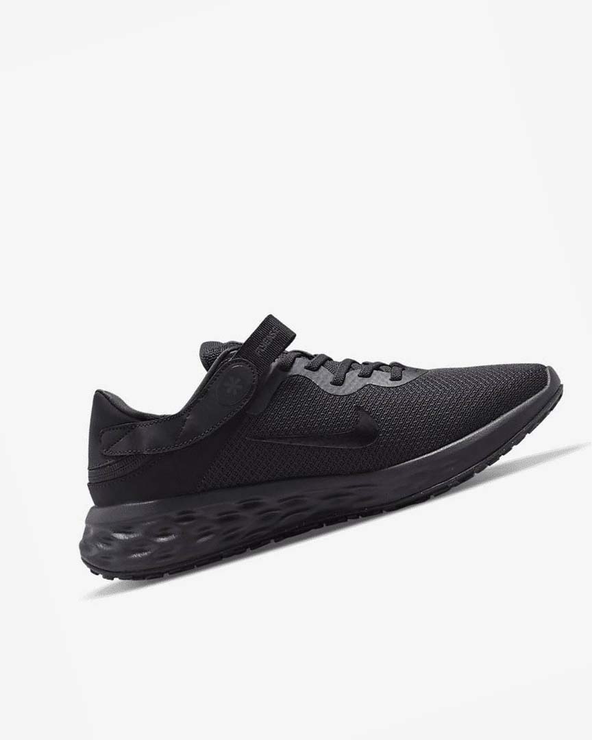 Black / Dark Grey / Black Nike Revolution 6 FlyEase Next Nature Men's Running Shoes | CA_5526