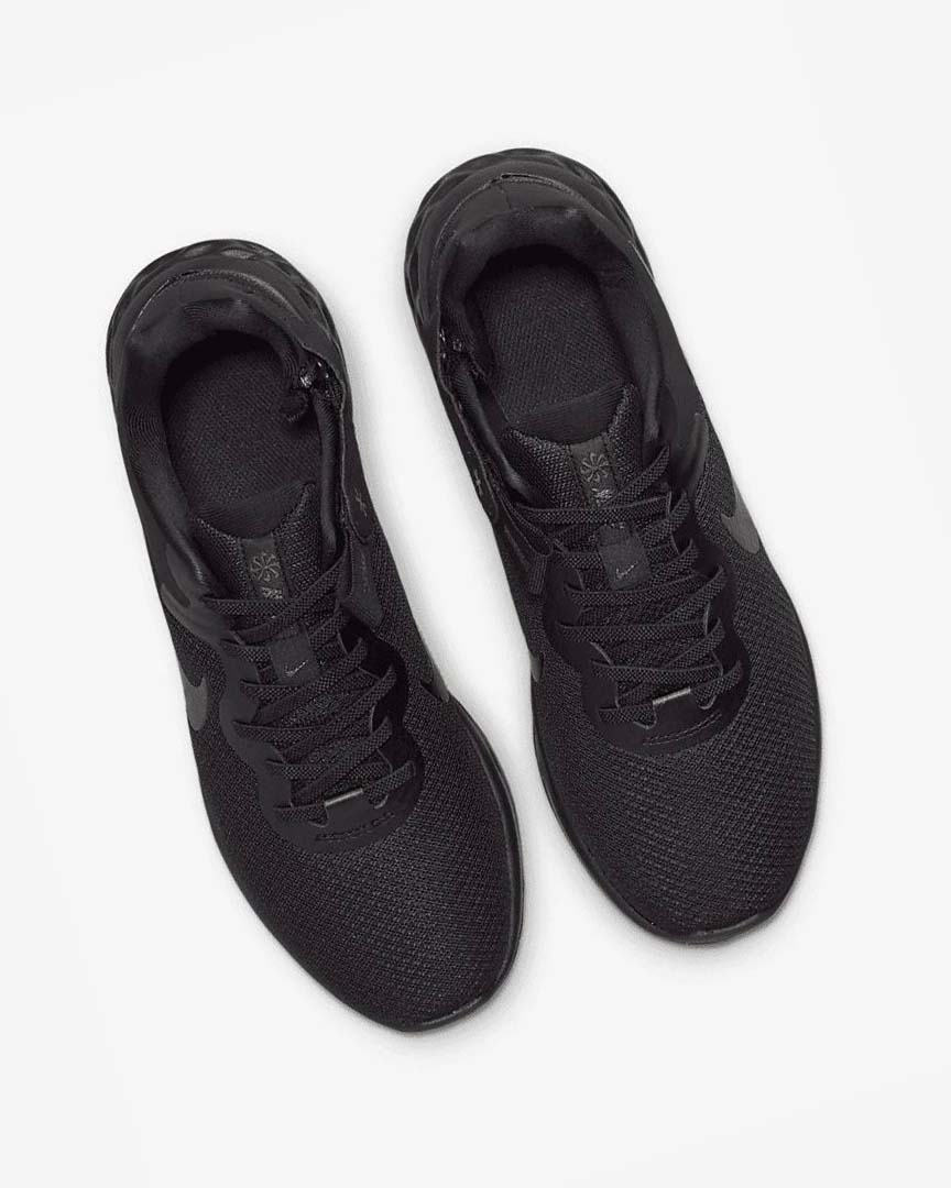 Black / Dark Grey / Black Nike Revolution 6 FlyEase Next Nature Men's Running Shoes | CA_5526