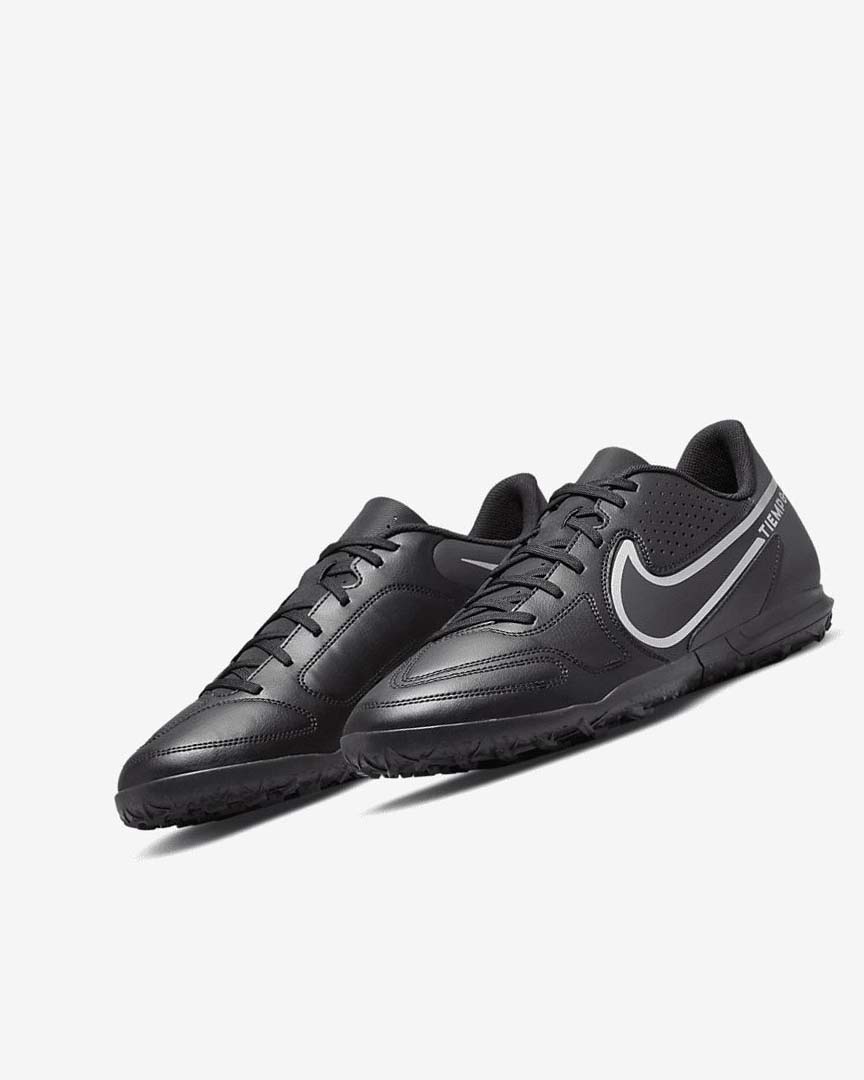 Black / Dark Grey / Black Nike Tiempo Legend 9 Club TF Women's Soccer Shoes | CA_2311