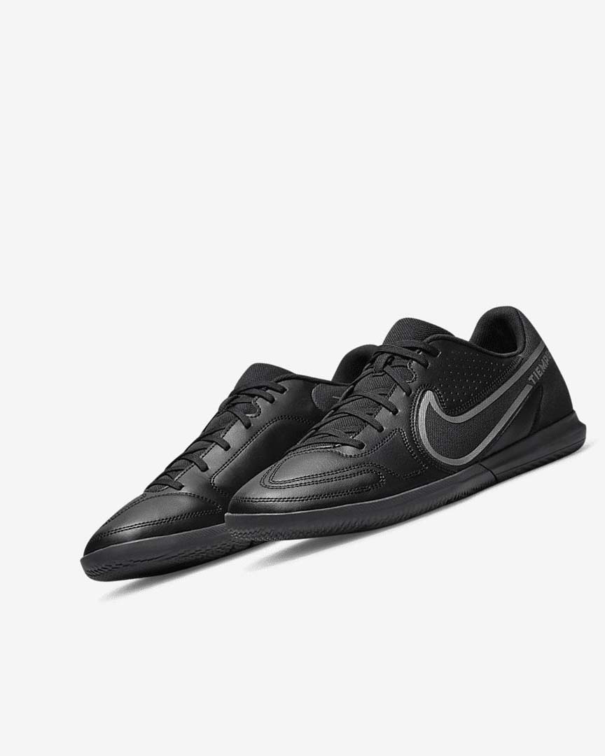 Black / Dark Grey / Black Nike Tiempo Legend 9 Club IC Women's Soccer Shoes | CA_2500