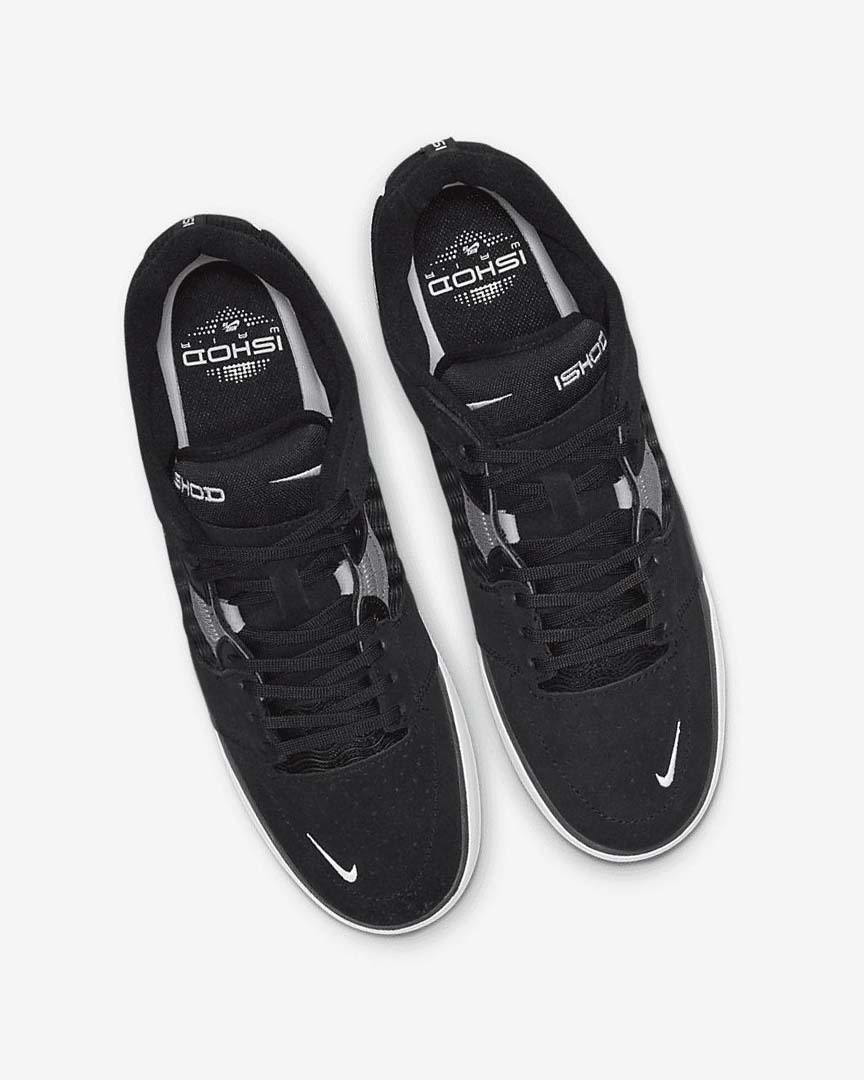 Black / Dark Grey / Black / White Nike SB Ishod Wair Women's Skate Shoes | CA_5072