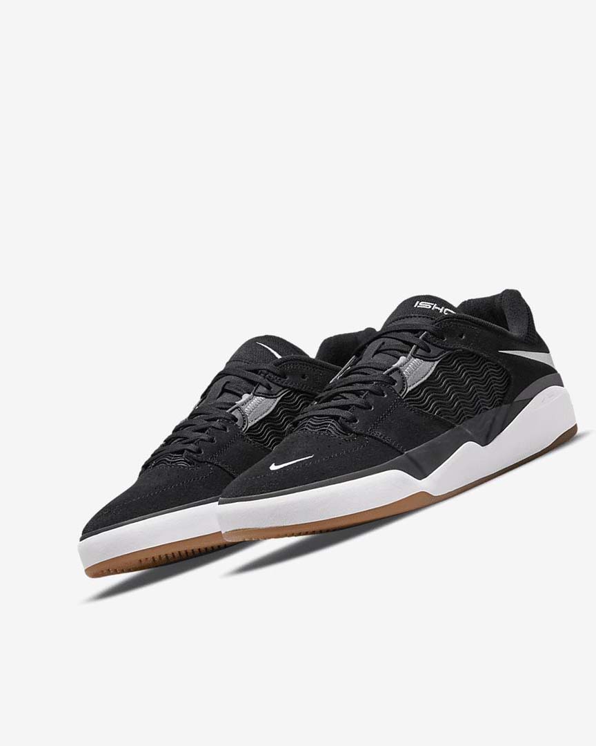 Black / Dark Grey / Black / White Nike SB Ishod Wair Women's Skate Shoes | CA_5072