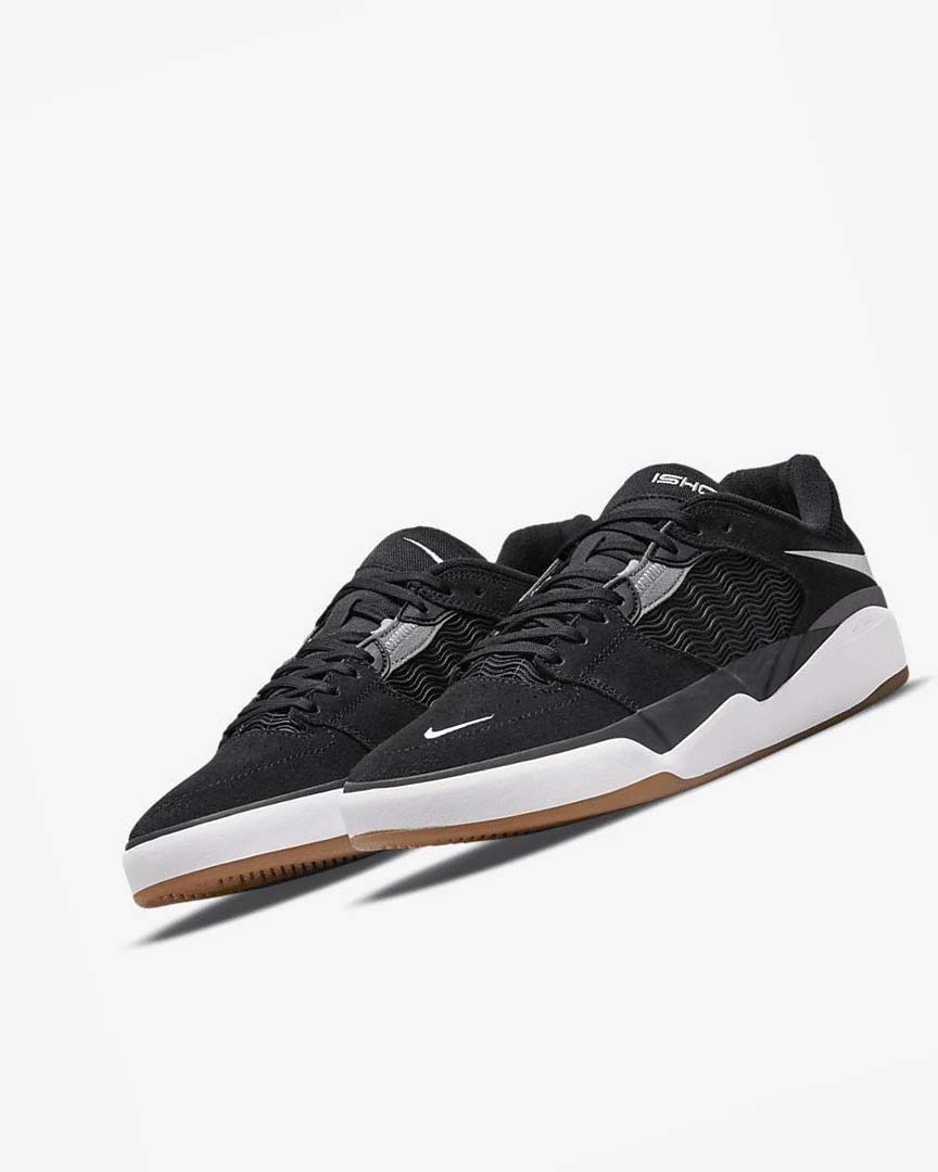 Black / Dark Grey / Black / White Nike SB Ishod Wair Men's Skate Shoes | CA_5338