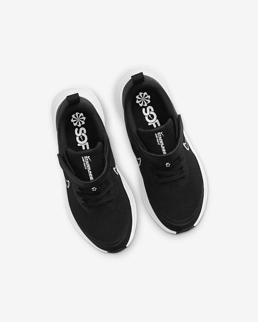 Black / Dark Grey / Dark Grey Nike Star Runner 3 Boys' Running Shoes | CA_3256
