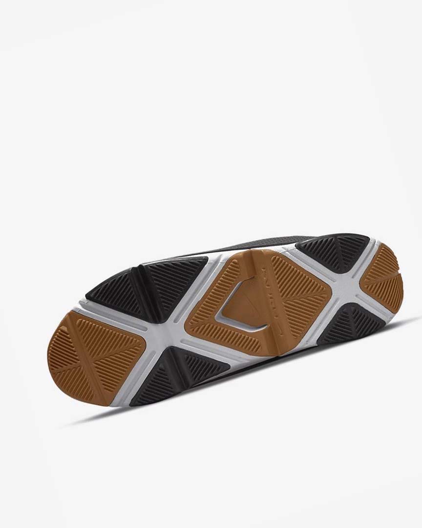Black / Dark Grey / Gold / White Nike Go FlyEase Men's Sneakers | CA_3044