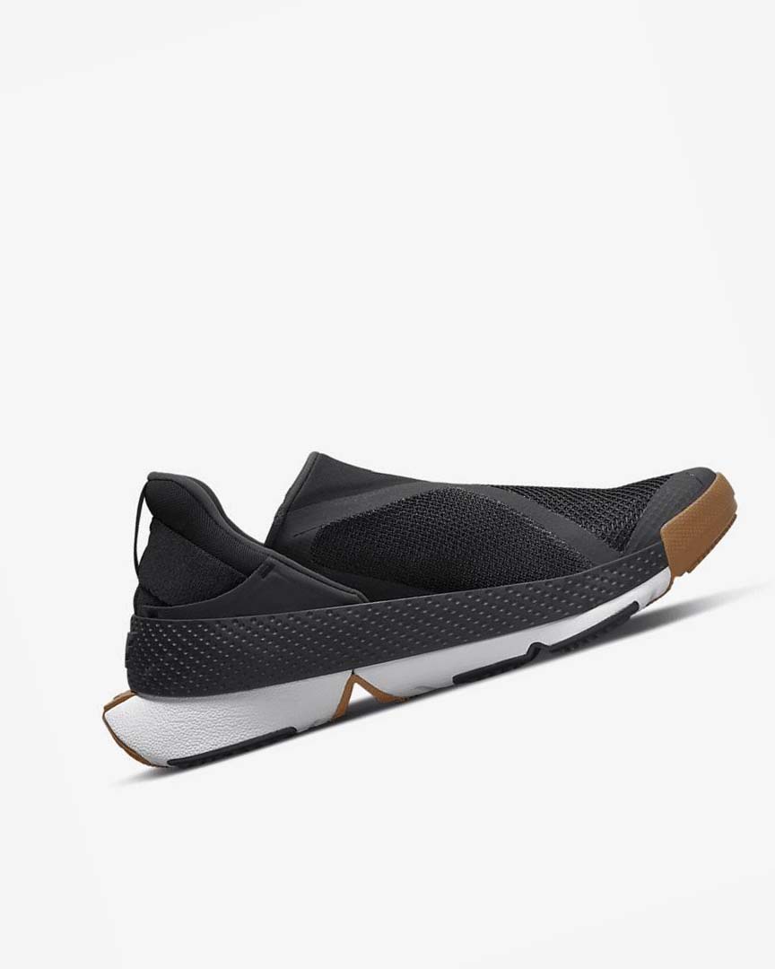 Black / Dark Grey / Gold / White Nike Go FlyEase Men's Sneakers | CA_3044