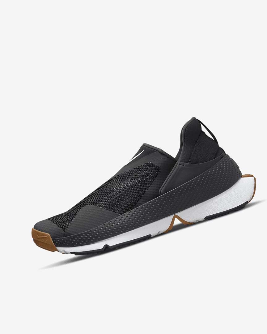 Black / Dark Grey / Gold / White Nike Go FlyEase Women's Sneakers | CA_4870