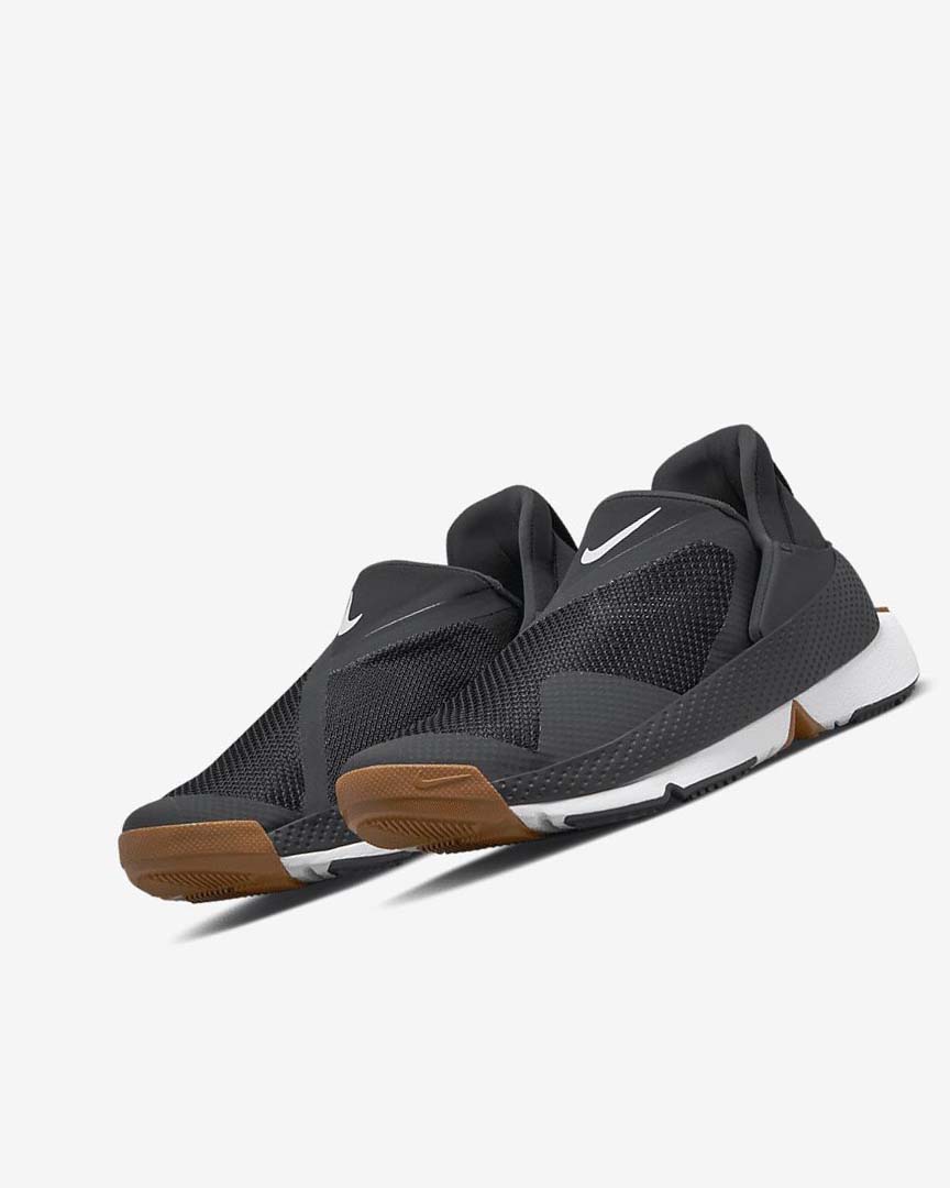 Black / Dark Grey / Gold / White Nike Go FlyEase Women's Sneakers | CA_4870