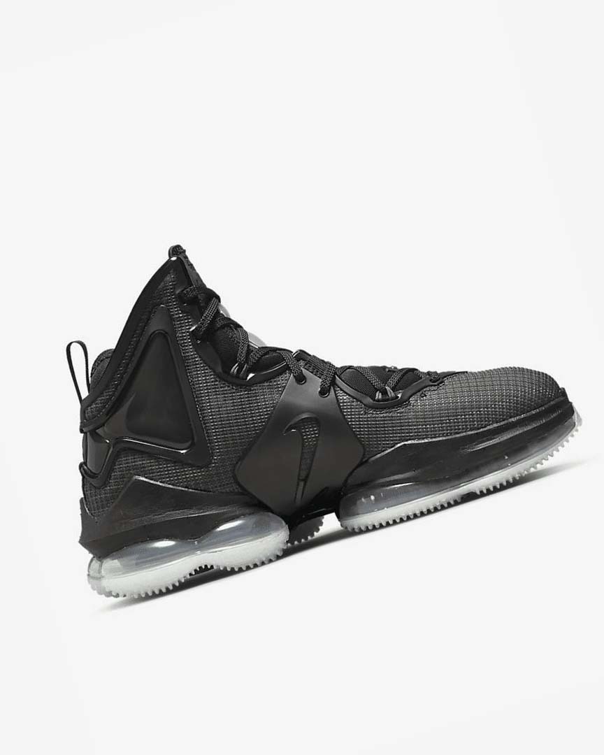 Black / Dark Grey / Green Nike LeBron 19 Men's Basketball Shoes | CA_2999