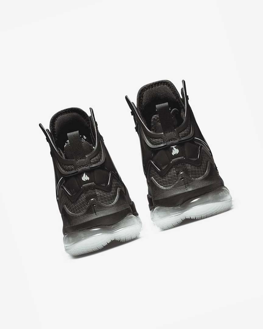 Black / Dark Grey / Green Nike LeBron 19 Men's Basketball Shoes | CA_2999