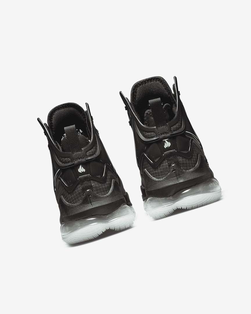 Black / Dark Grey / Green Nike LeBron 19 Women's Basketball Shoes | CA_5105