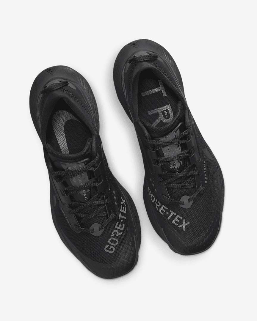 Black / Dark Grey / Grey / Black Nike Pegasus Trail 3 GORE-TEX Waterproof Women's Trail Running Shoes | CA_2622