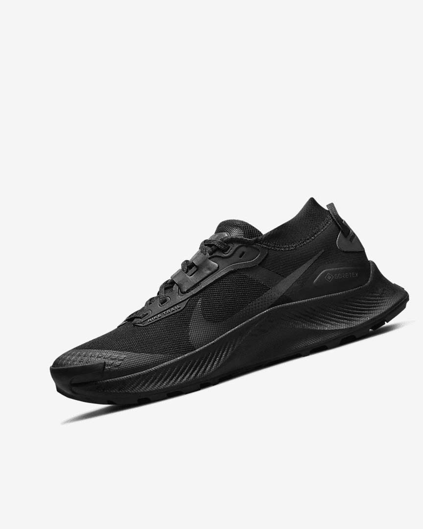 Black / Dark Grey / Grey / Black Nike Pegasus Trail 3 GORE-TEX Waterproof Women\'s Trail Running Shoes | CA_2622