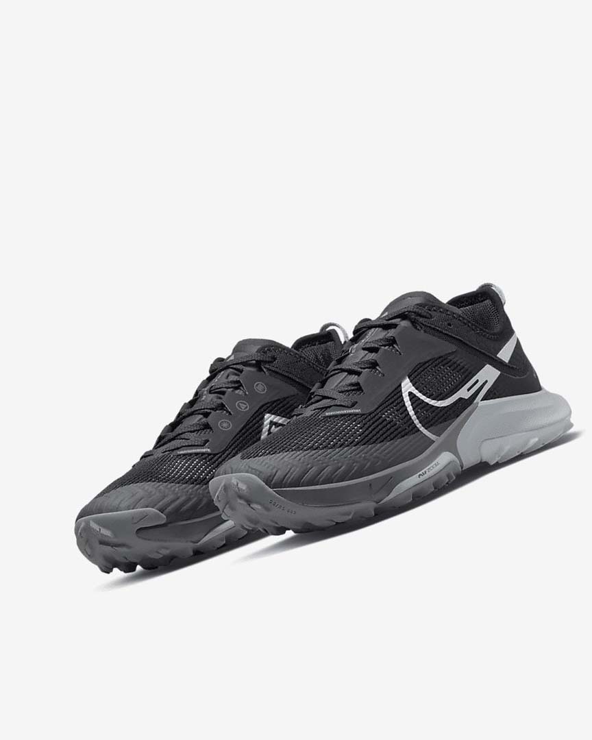 Black / Dark Grey / Grey / Platinum Nike Air Zoom Terra Kiger 8 Women's Trail Running Shoes | CA_2272
