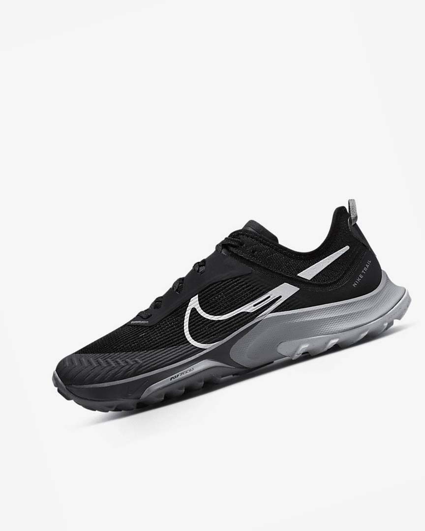 Black / Dark Grey / Grey / Platinum Nike Air Zoom Terra Kiger 8 Men\'s Trail Running Shoes | CA_2697