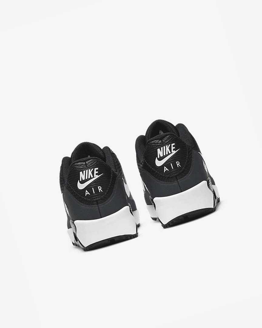 Black / Dark Grey / Grey / White Nike Air Max 90 G Men's Golf Shoes | CA_2863
