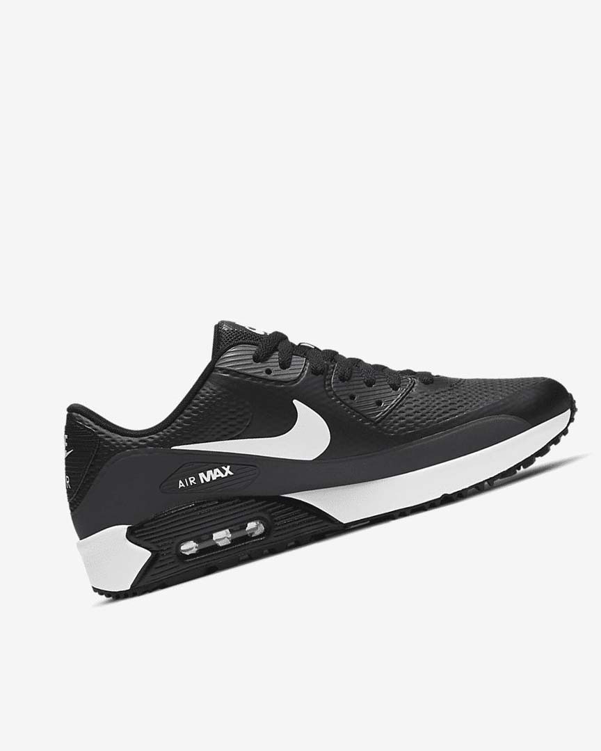 Black / Dark Grey / Grey / White Nike Air Max 90 G Women's Golf Shoes | CA_4566