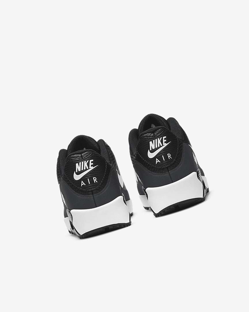 Black / Dark Grey / Grey / White Nike Air Max 90 G Women's Golf Shoes | CA_4566