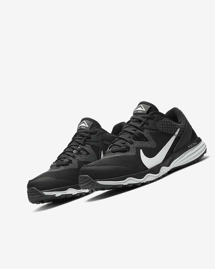 Black / Dark Grey / Grey / White Nike Juniper Trail Women's Trail Running Shoes | CA_3016