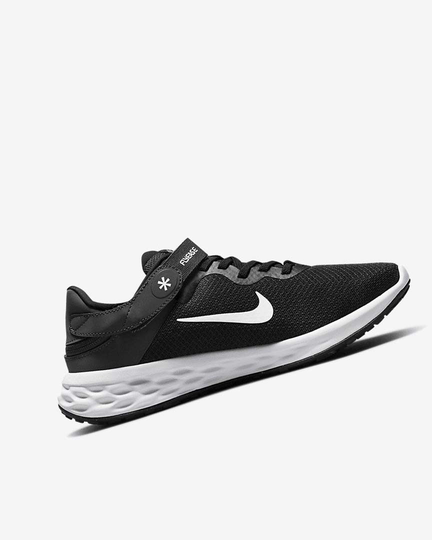 Black / Dark Grey / Grey / White Nike Revolution 6 FlyEase Next Nature Women's Running Shoes | CA_5392
