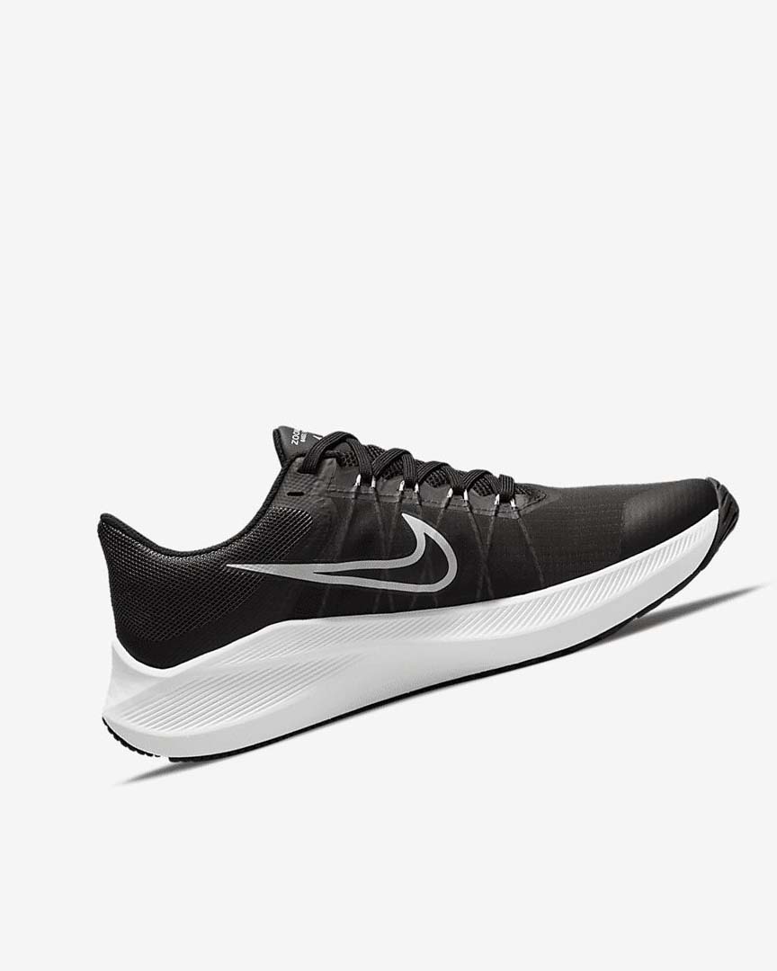 Black / Dark Grey / Light Grey / White Nike Winflo 8 Women's Running Shoes | CA_5421
