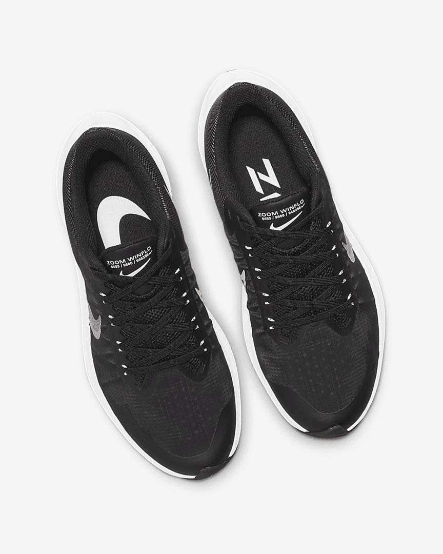 Black / Dark Grey / Light Grey / White Nike Winflo 8 Women's Running Shoes | CA_5421