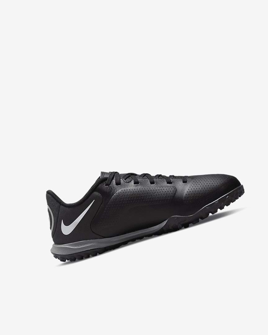 Black / Dark Grey / Metal Gold / Black Nike Jr. Tiempo Legend 9 Academy TF Girls' Soccer Shoes | CA_2238