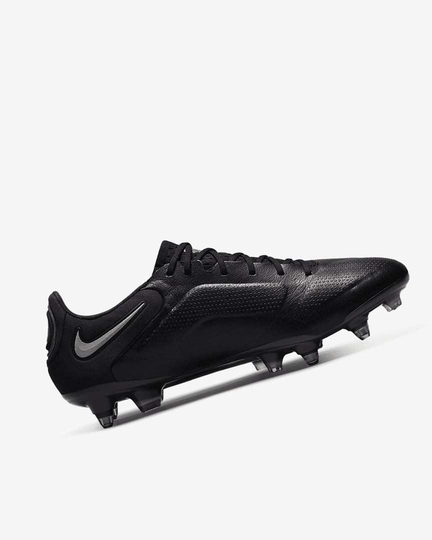 Black / Dark Grey / Metal Gold / Metal Dark Grey Nike Tiempo Legend 9 Elite SG-Pro AC Women's Soccer Cleats | CA_2726