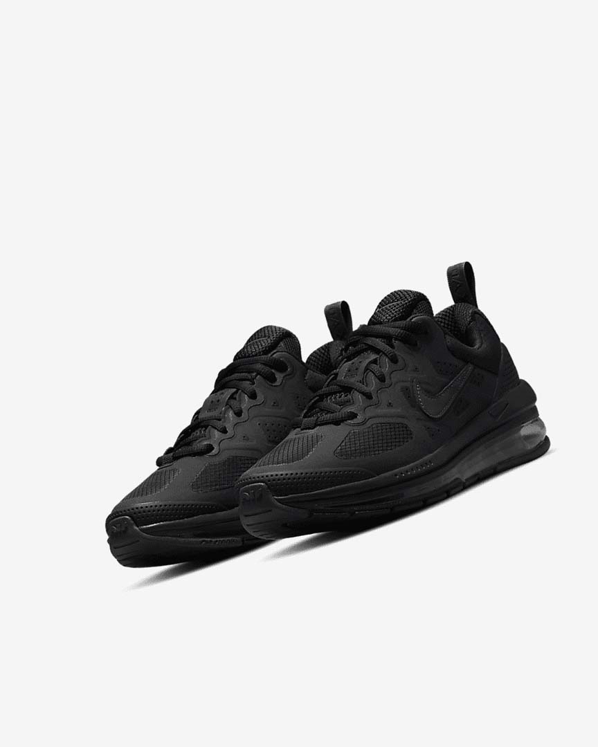 Black / Dark Grey Nike Air Max Genome Girls' Casual Shoes | CA_2723