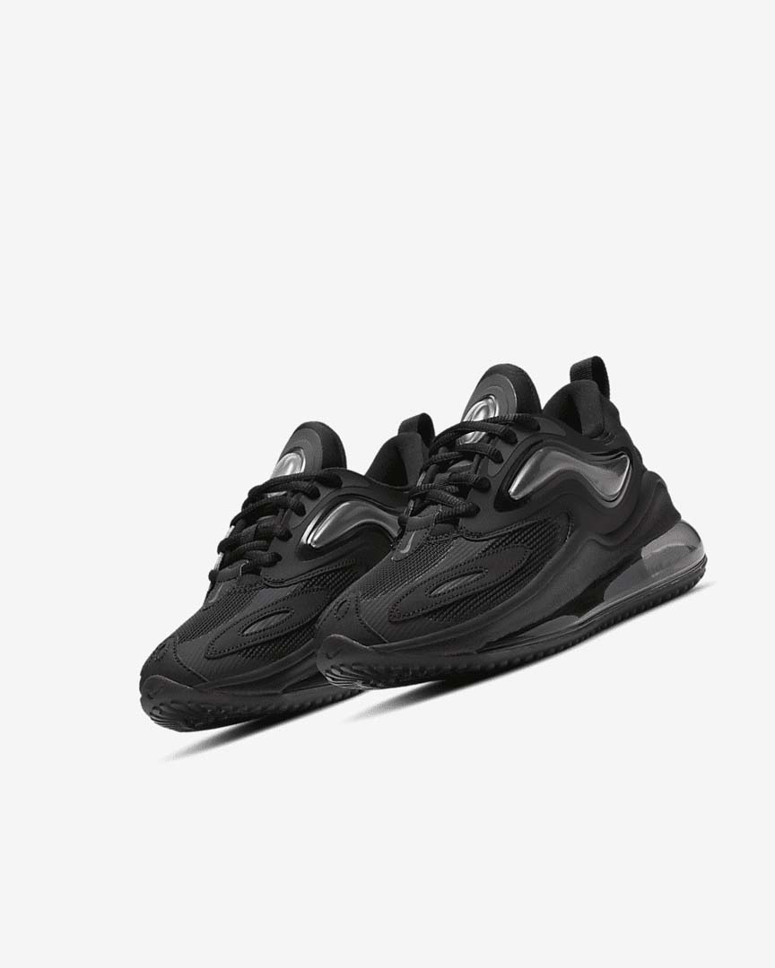 Black / Dark Grey Nike Air Max Zephyr Girls' Shoes | CA_5416