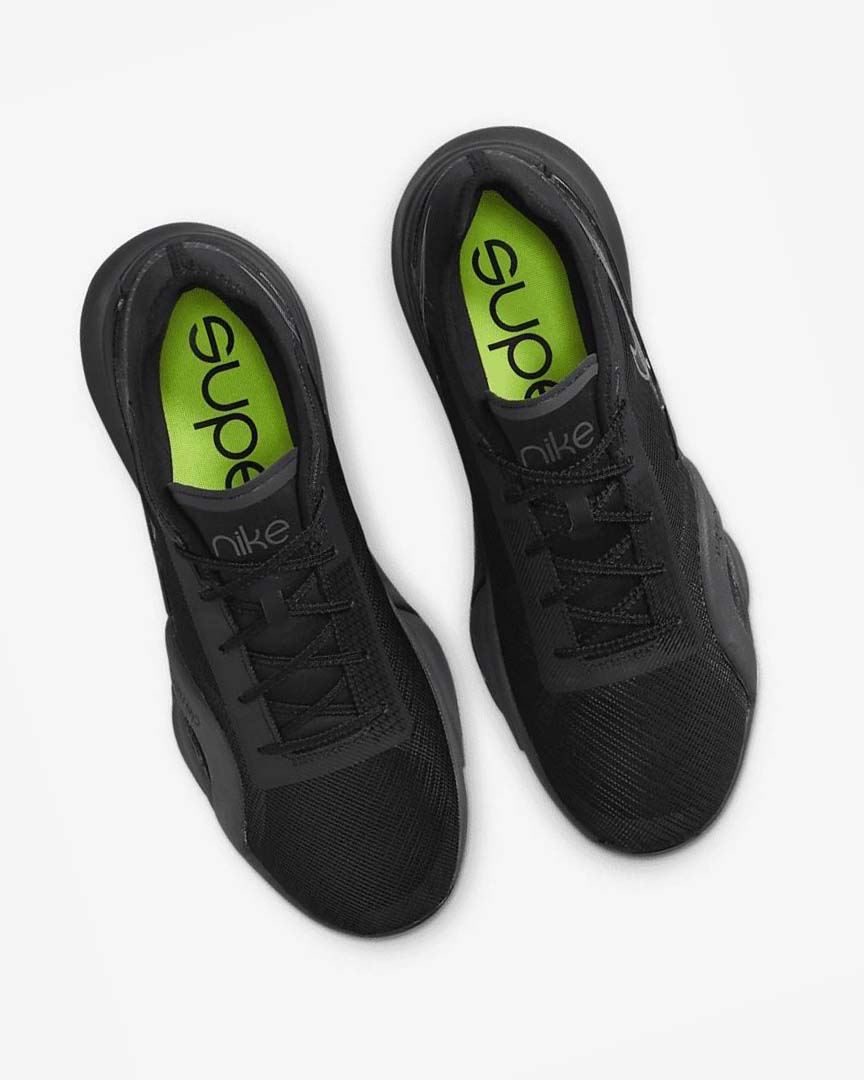 Black / Dark Grey Nike Air Zoom SuperRep 3 Men's Training Shoes | CA_2615