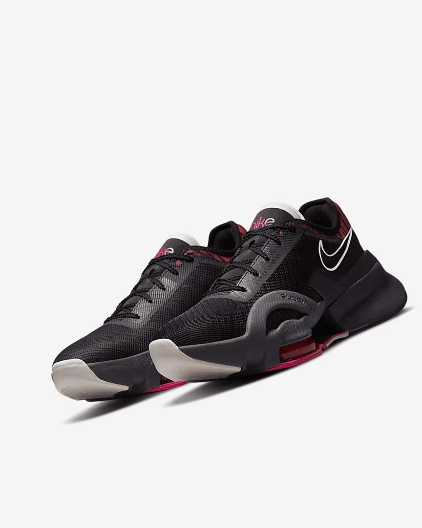 Black / Dark Grey Nike Air Zoom SuperRep 3 Women's Training Shoes | CA_2780
