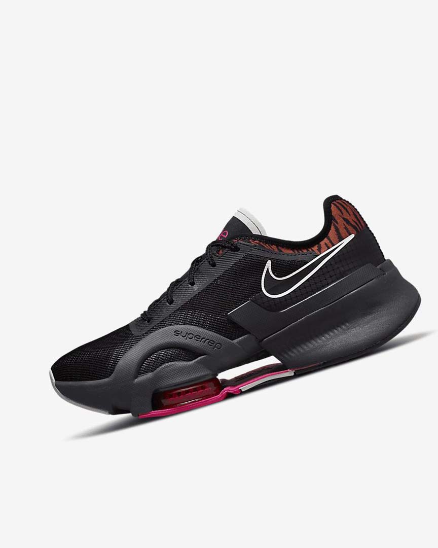 Black / Dark Grey Nike Air Zoom SuperRep 3 Women\'s Training Shoes | CA_2780
