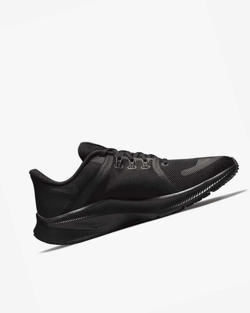 Black / Dark Grey Nike Quest 4 Men's Running Shoes | CA_2611