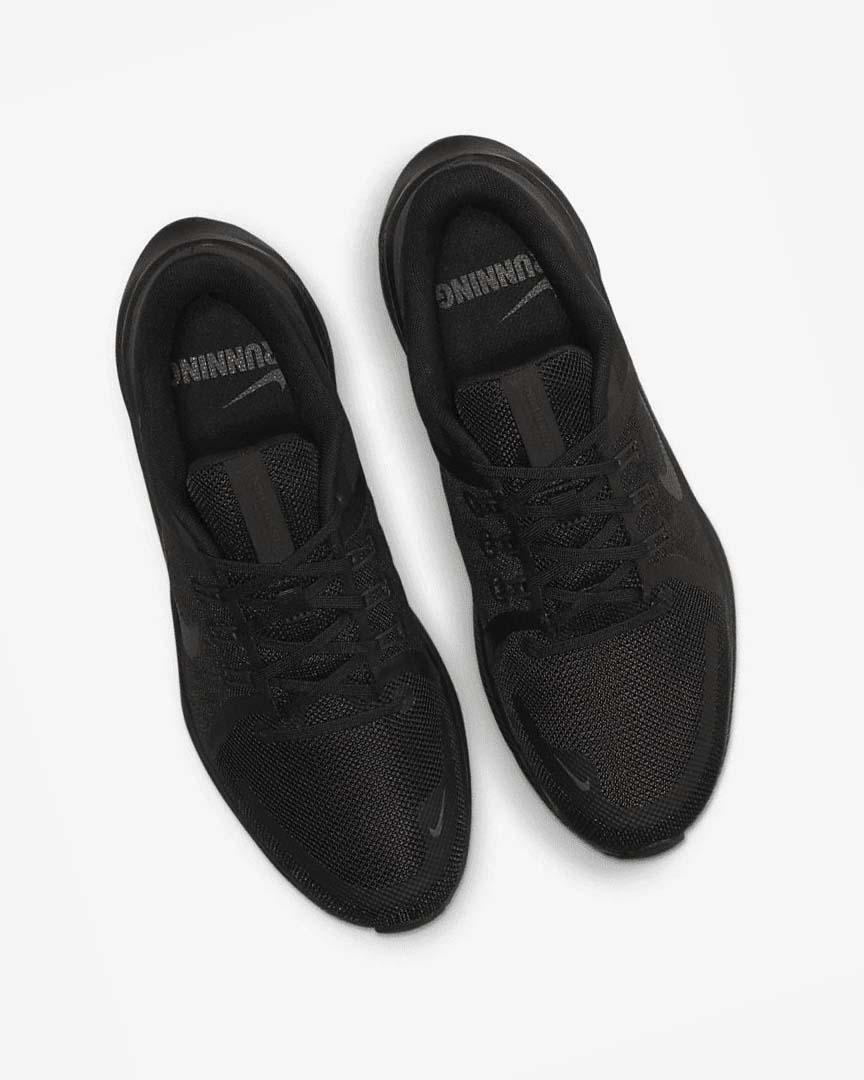 Black / Dark Grey Nike Quest 4 Men's Running Shoes | CA_2611