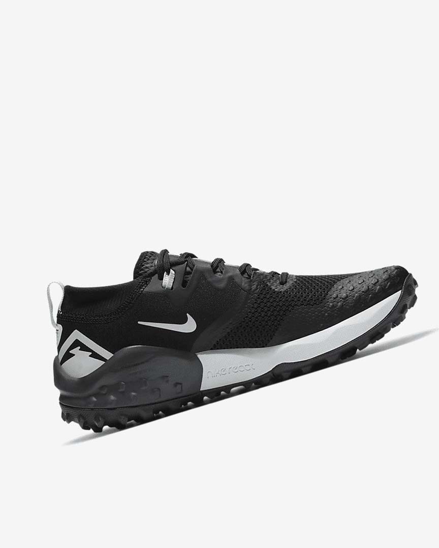 Black / Dark Grey / Platinum Nike Wildhorse 7 Women's Trail Running Shoes | CA_3208
