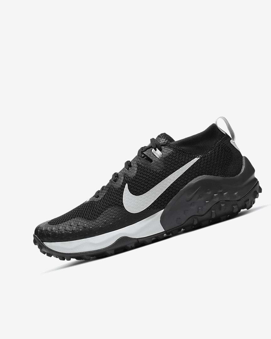 Black / Dark Grey / Platinum Nike Wildhorse 7 Women\'s Trail Running Shoes | CA_3208