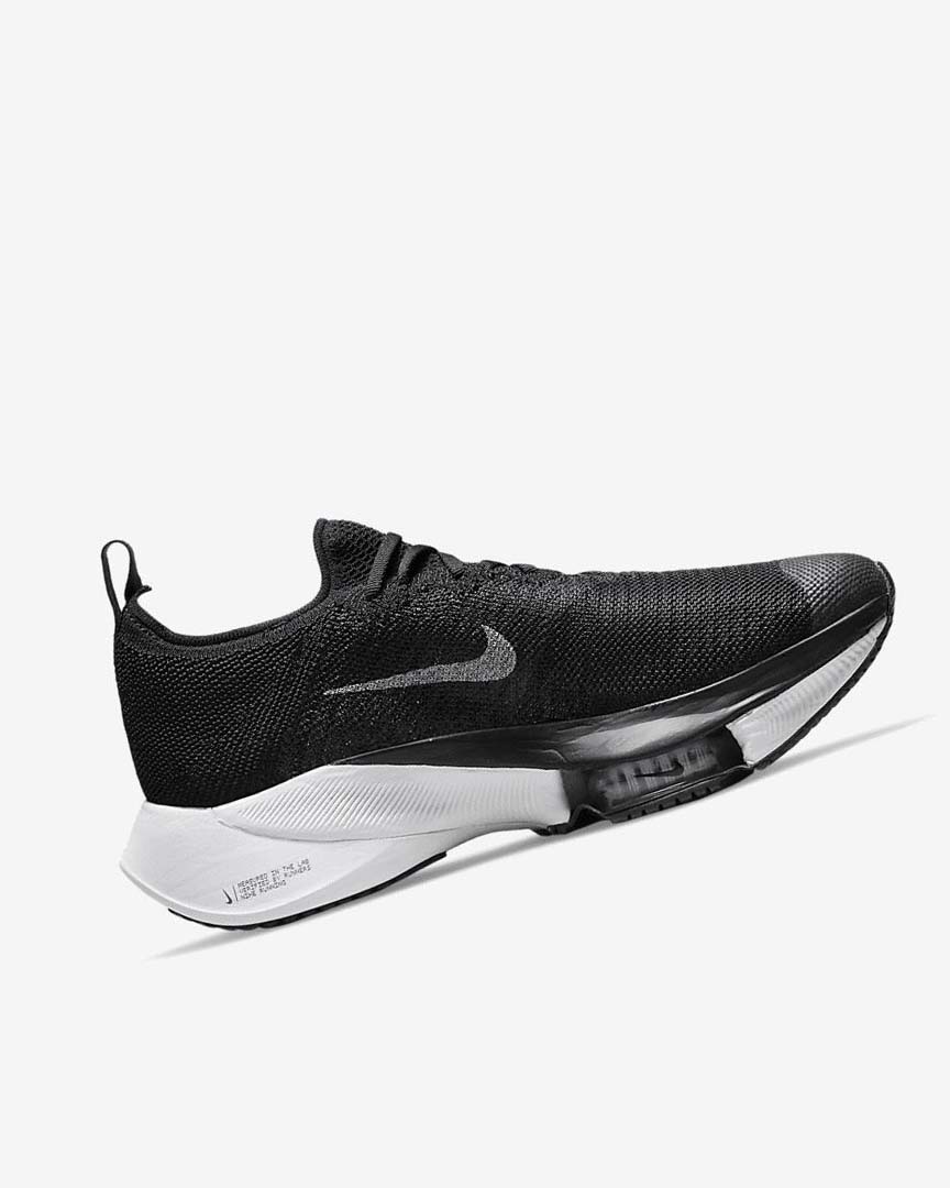 Black / Dark Grey / Platinum / White Nike Air Zoom Tempo NEXT% Women's Running Shoes | CA_5181